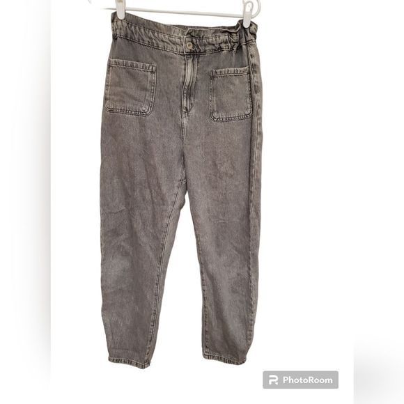 Zara Denim - Zara paperbag high waisted jeans size 6